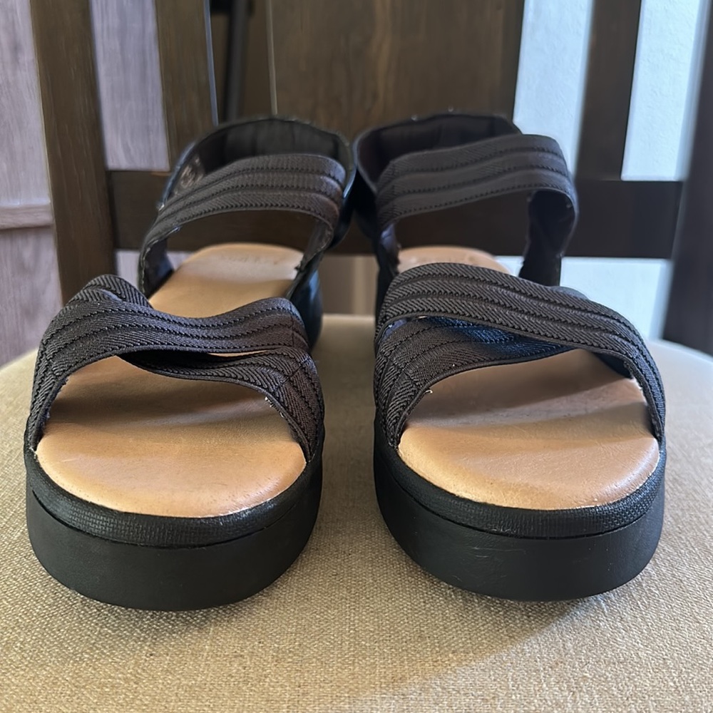 Sperry Topsiders Women’s Bayou Plushstep Platform Sandals Black Size 10 - Picture 7 of 9